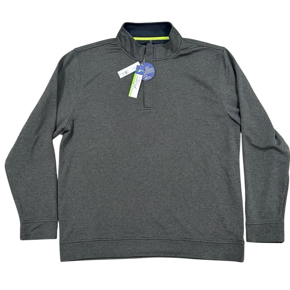Tailor Byrd men's XXL Performance 1/4 Zip Gray Pullover